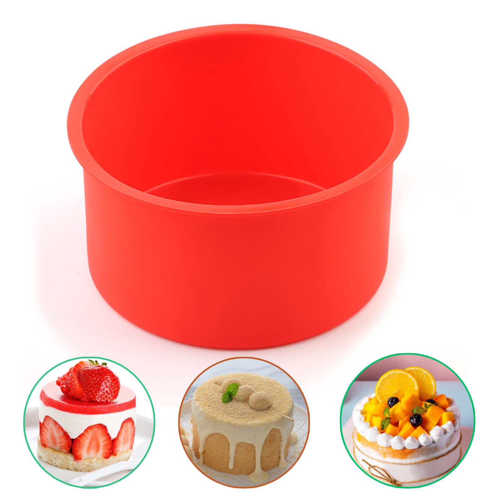 Candle Mold Silicone - 1 Piece of 4inch Round Silicone