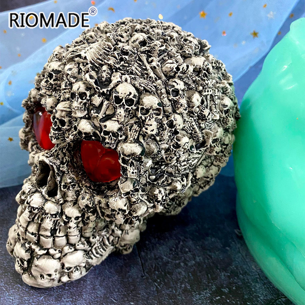 Candle Making Supplies Wholesale - 3D Skull Silicone Mold Big Size