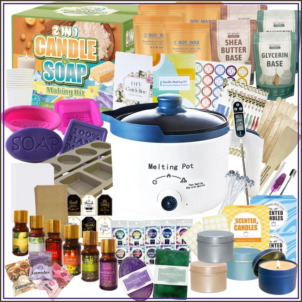 Candle Making Diy - 2-in-1 Candle & Soap Making Kit