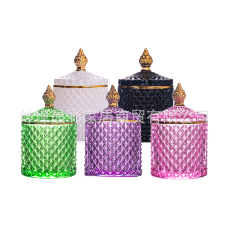 Stained Glass Storage Jar with – Candle Making Glass recenzja i cena