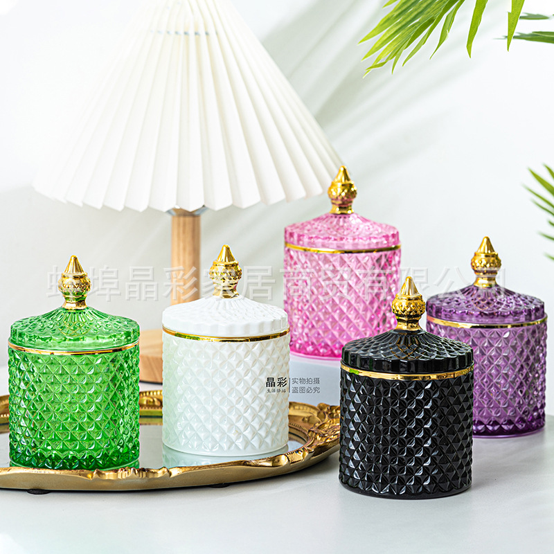 Stained Glass Storage Jar with – Candle Making Glass recenzja i cena