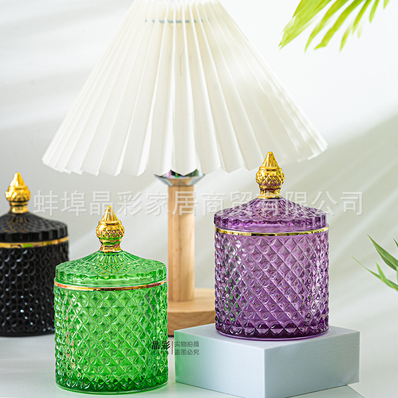 Stained Glass Storage Jar with – Candle Making Glass recenzja i cena