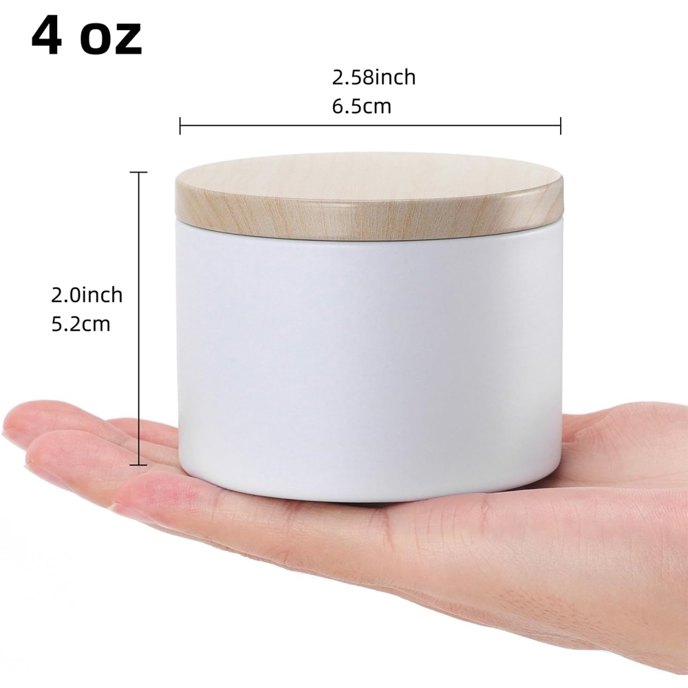 White Candle tins with Metal W – Candle Making Homewood recenzja i cena