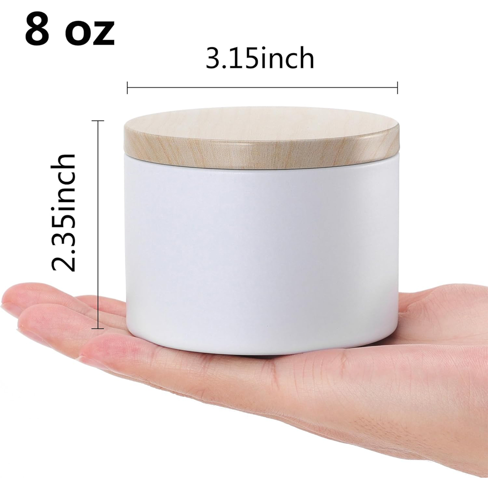 White Candle tins with Metal W – Candle Making Homewood recenzja i cena