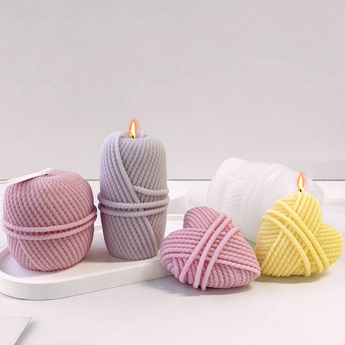 Creative Woolen Yarn Heart Can – Candle Making Yarn recenzja i cena