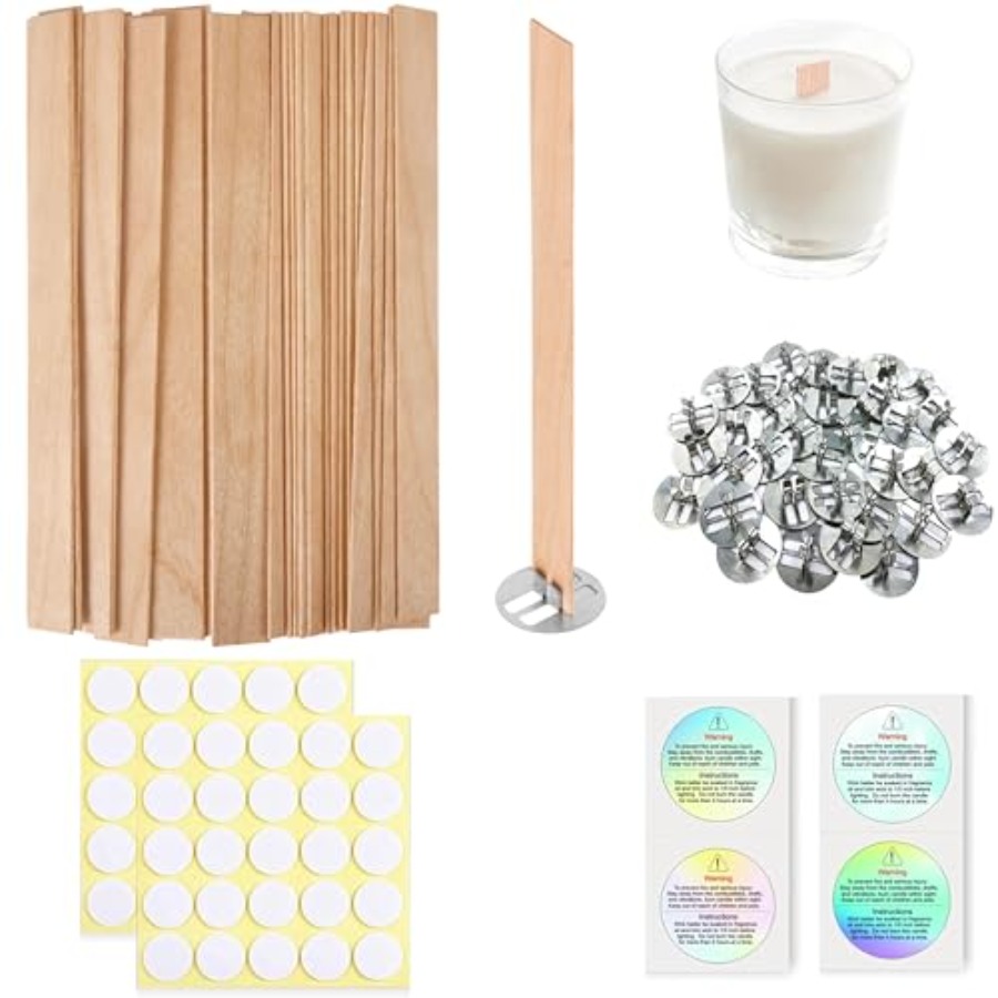 200 Pcs Thicked Wood Candle Wi – Candle Making Homewood recenzja i cena