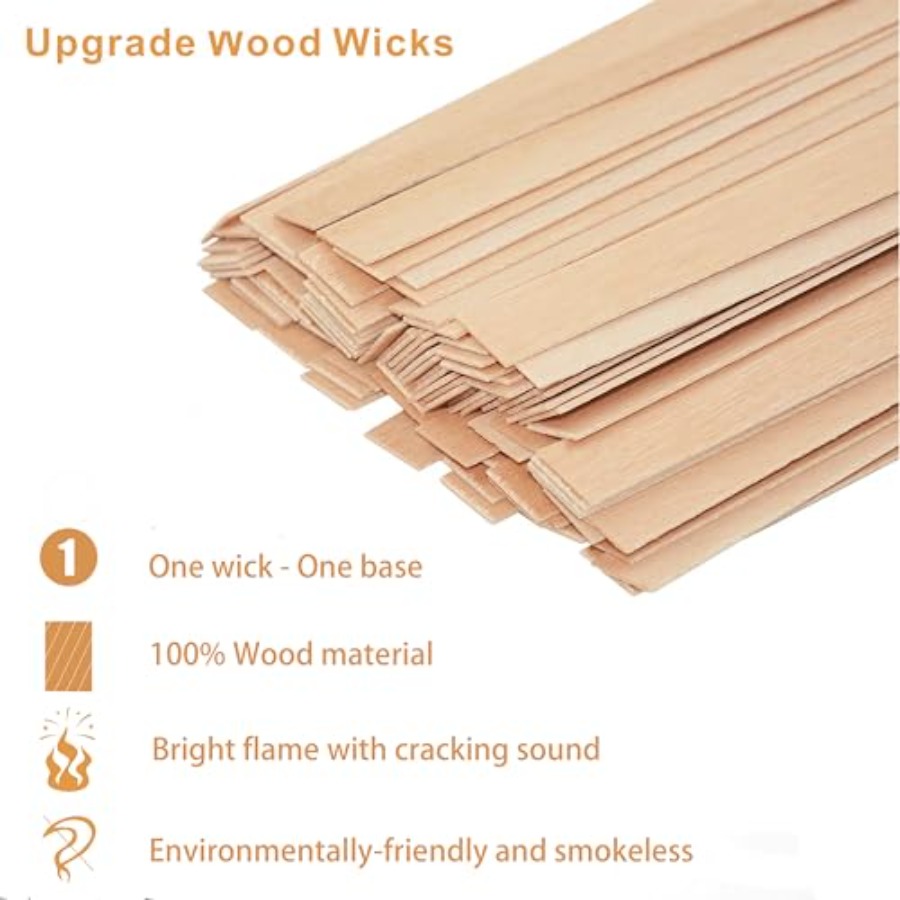 200 Pcs Thicked Wood Candle Wi – Candle Making Homewood recenzja i cena
