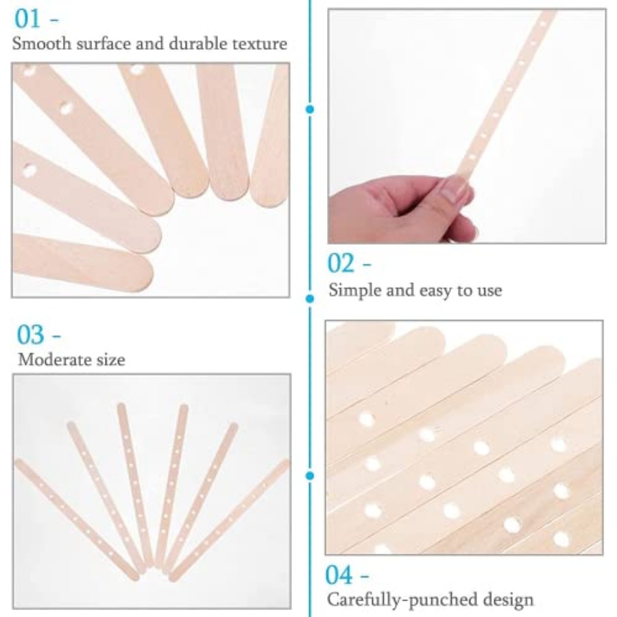 100pcs Wooden Candle Wick Hold – Candle Making Homewood recenzja i cena