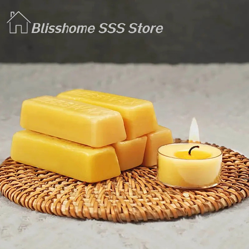 【S】4/8Pcs Pure Beeswax Blocks, – Candle Making Reno recenzja i cena