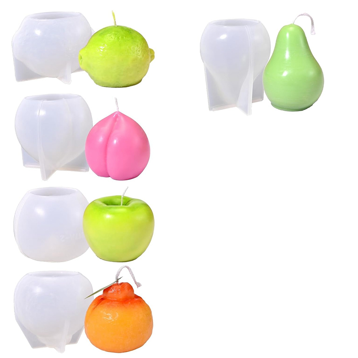AA98 5Pcs Fruit Candle Molds S – Candle Mold Silicone recenzja i cena