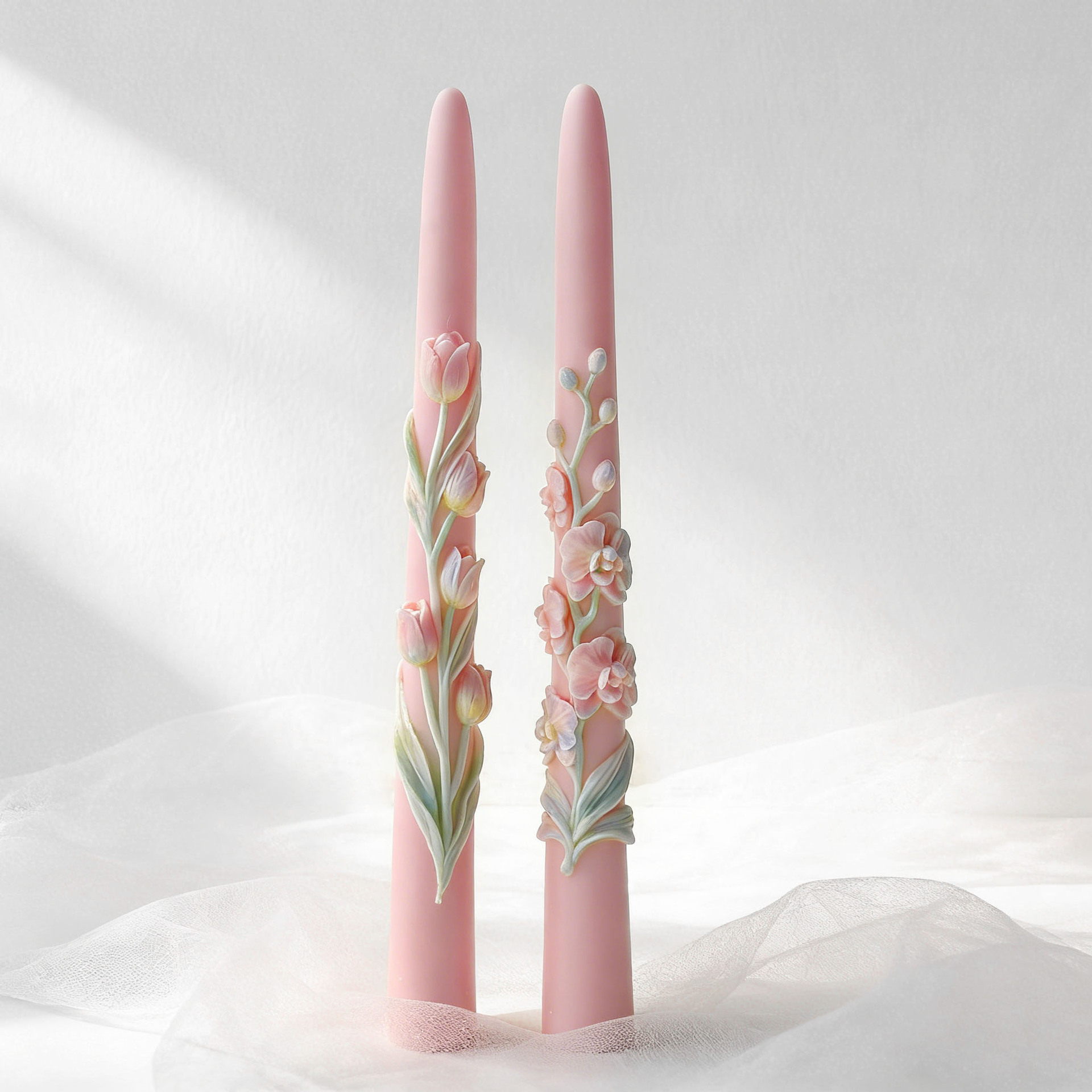 Long Pole Flower Taper Candle  – Candle Making Reno recenzja i cena
