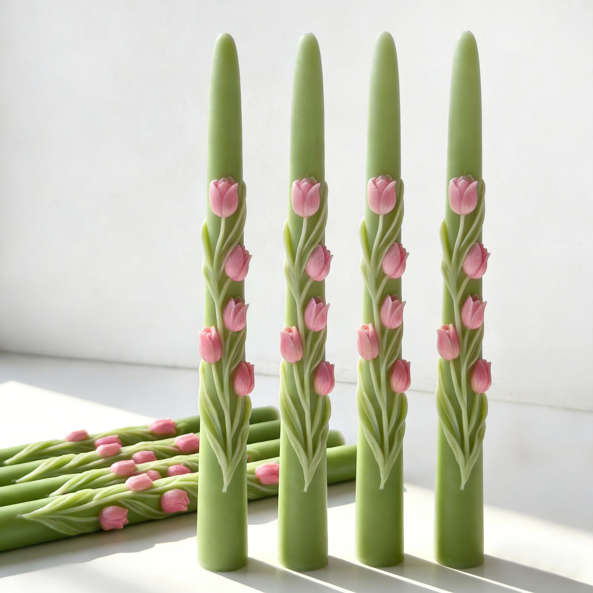Long Pole Flower Taper Candle  – Candle Making Reno recenzja i cena