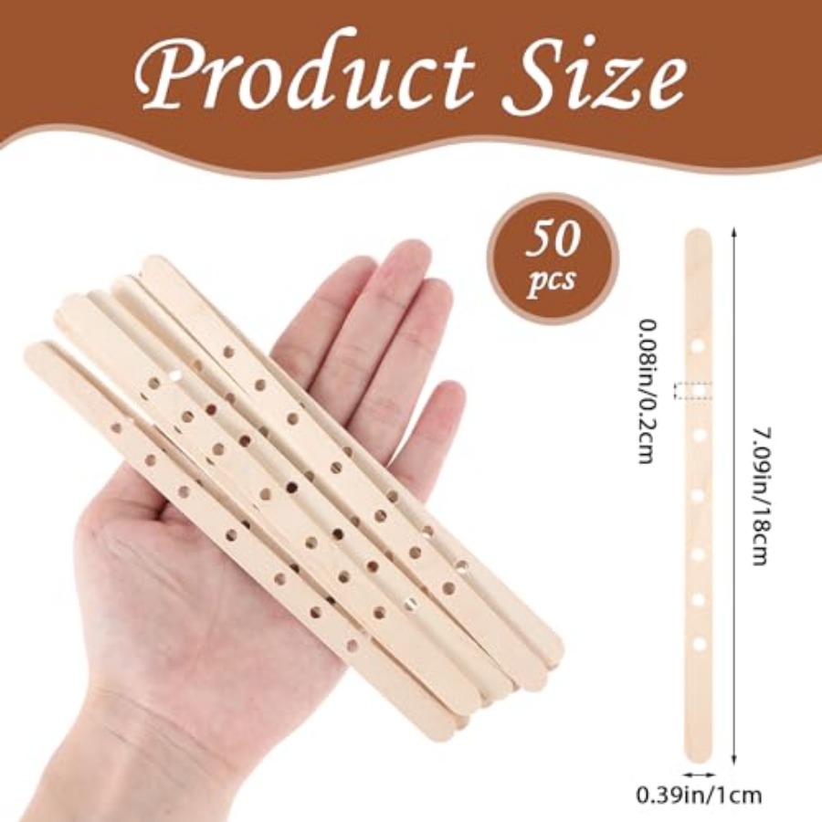 Wooden Candle Wick Holders 50  – Candle Making Homewood recenzja i cena