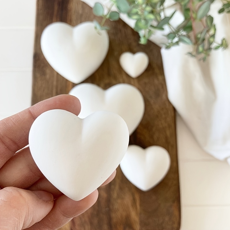 5pcs Heart-Shaped Gypsum Candl – Candle Making Design recenzja i cena