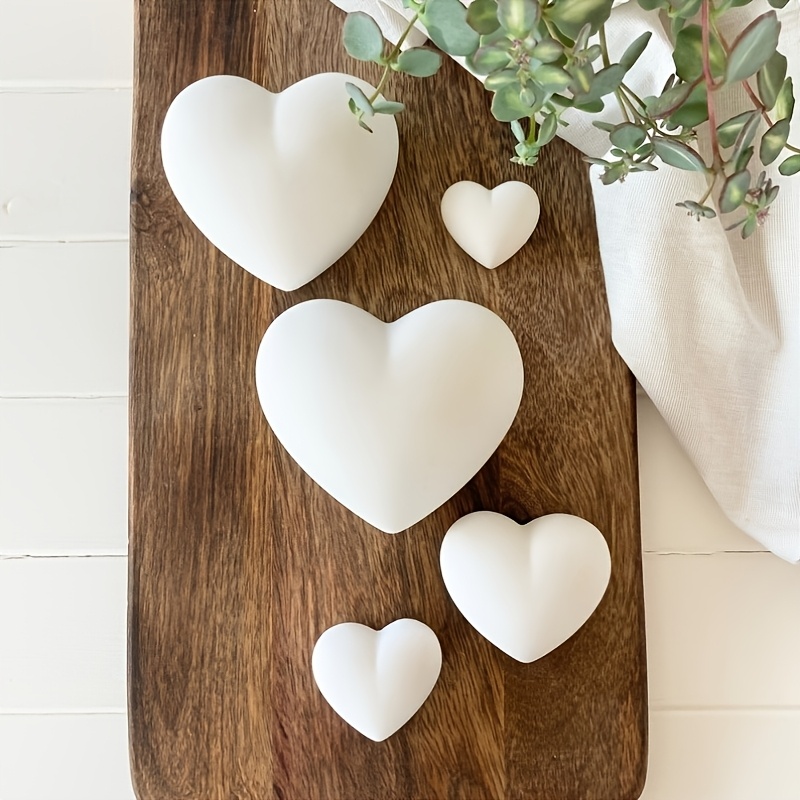 5pcs Heart-Shaped Gypsum Candl – Candle Making Design recenzja i cena