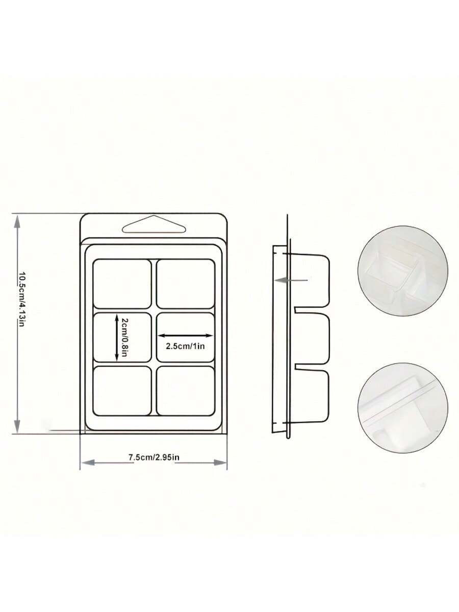 12/24 Pieces Rectangular 6-Hol – Candle Making Reno recenzja i cena