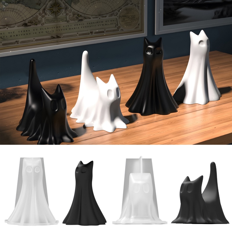 Ghost Cat Halloween Desktop Or – Candle Making Diy recenzja i cena