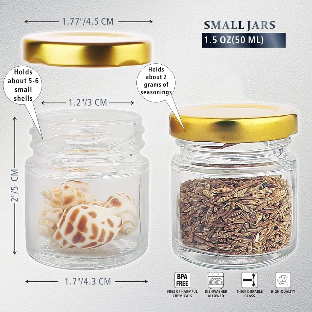 Small Glass Jars with Lids, 1. – Candle Making Glass recenzja i cena