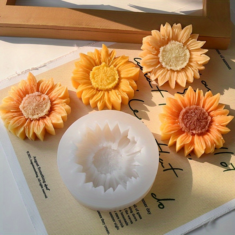 Vibrant 3D Sunflower Silicone  – Candle Making Design recenzja i cena