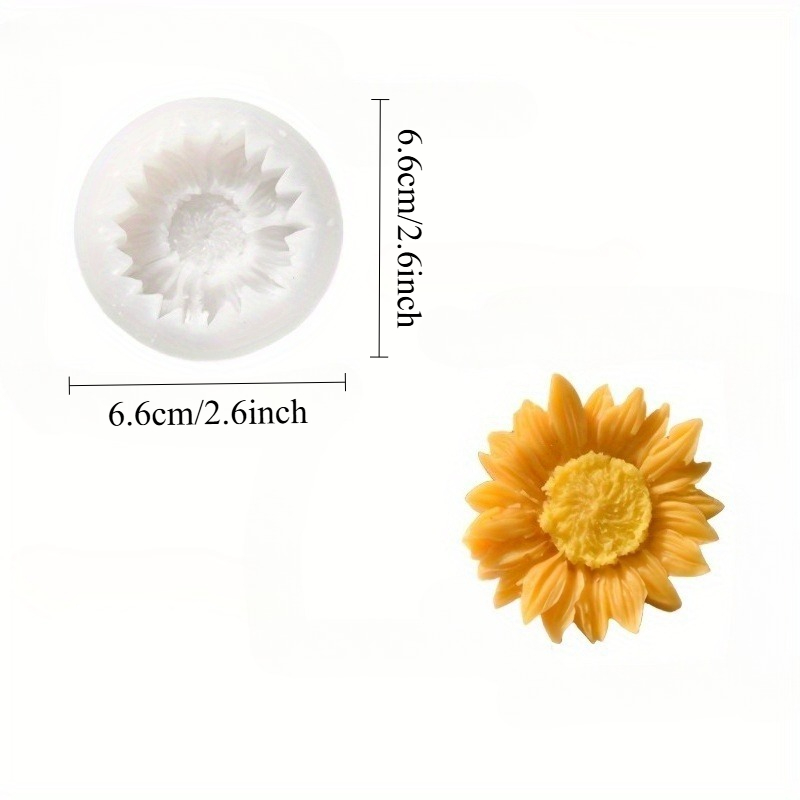 Vibrant 3D Sunflower Silicone  – Candle Making Design recenzja i cena