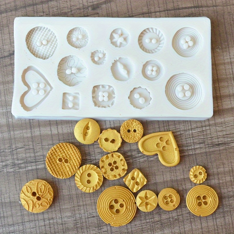 Buttons Shape Silicone Mold Si – Candle Making Design recenzja i cena