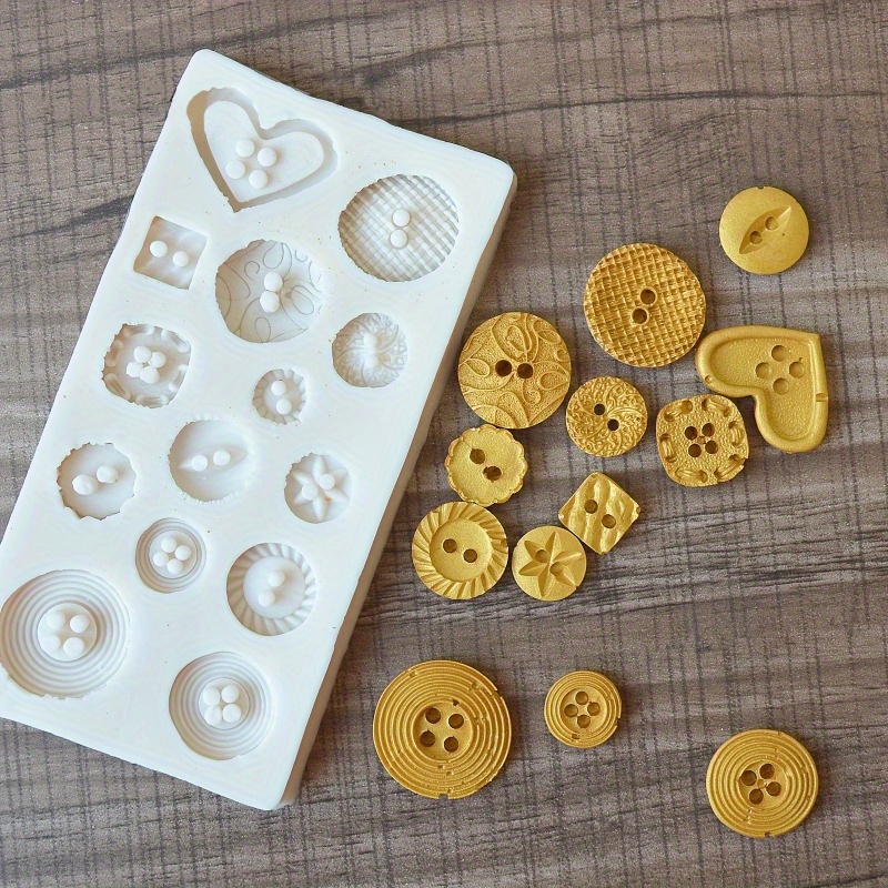 Buttons Shape Silicone Mold Si – Candle Making Design recenzja i cena