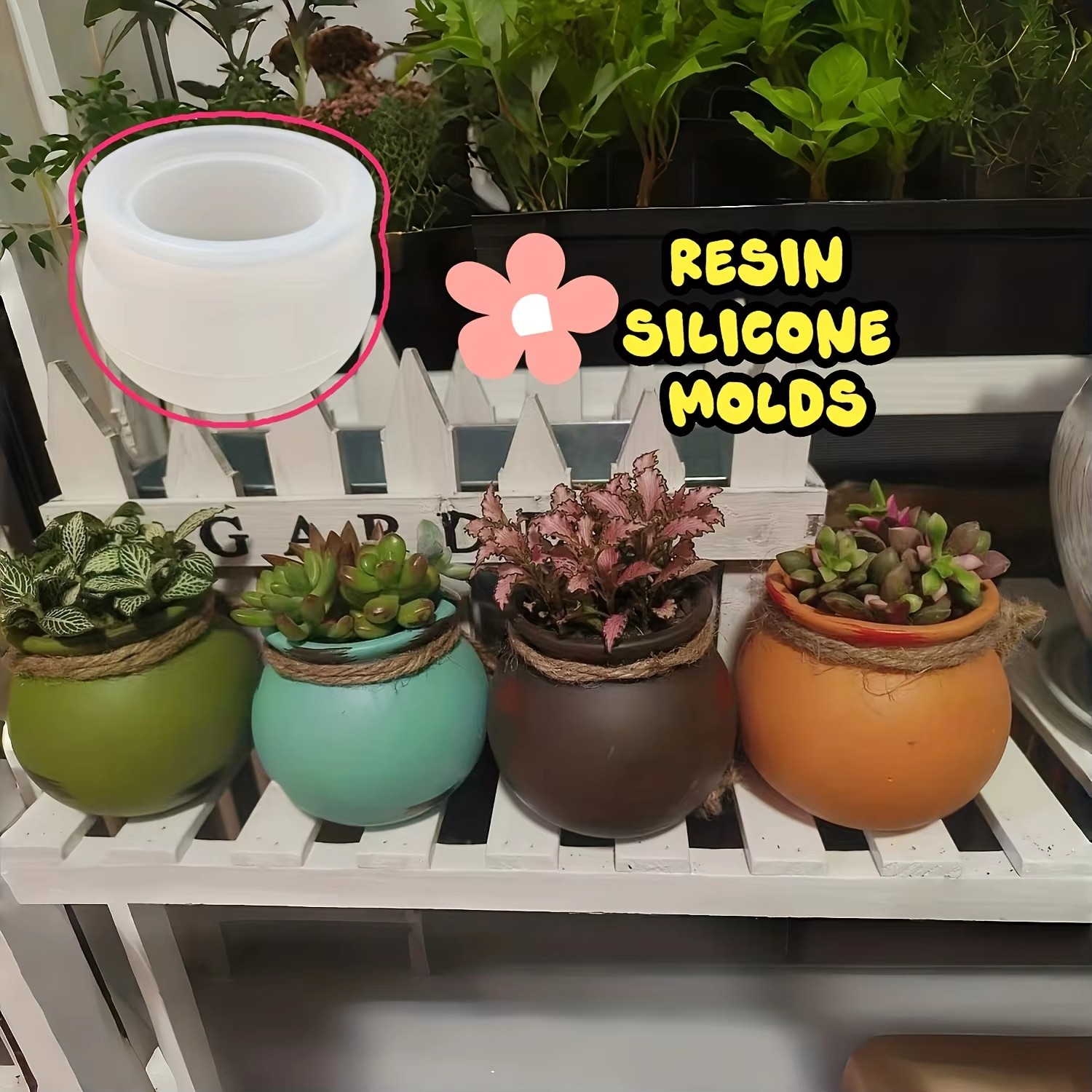 Silicone Flower Pot Molds, Res – Candle Making Diy recenzja i cena
