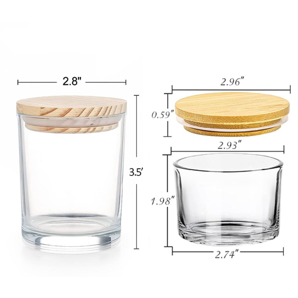 Clear Glass Candle Jars Small  – Candle Making Glass recenzja i cena