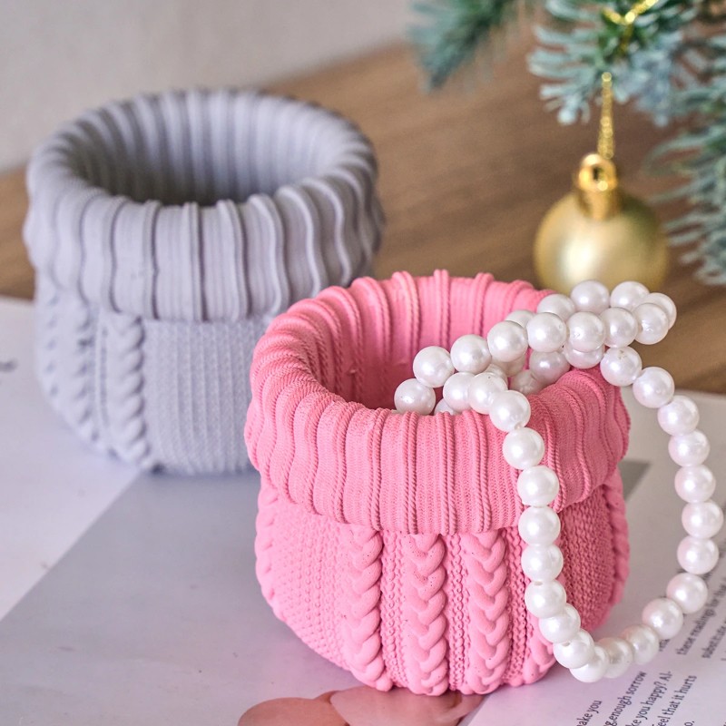 Knitted Yarn Candle Jar Silico – Candle Making Yarn recenzja i cena