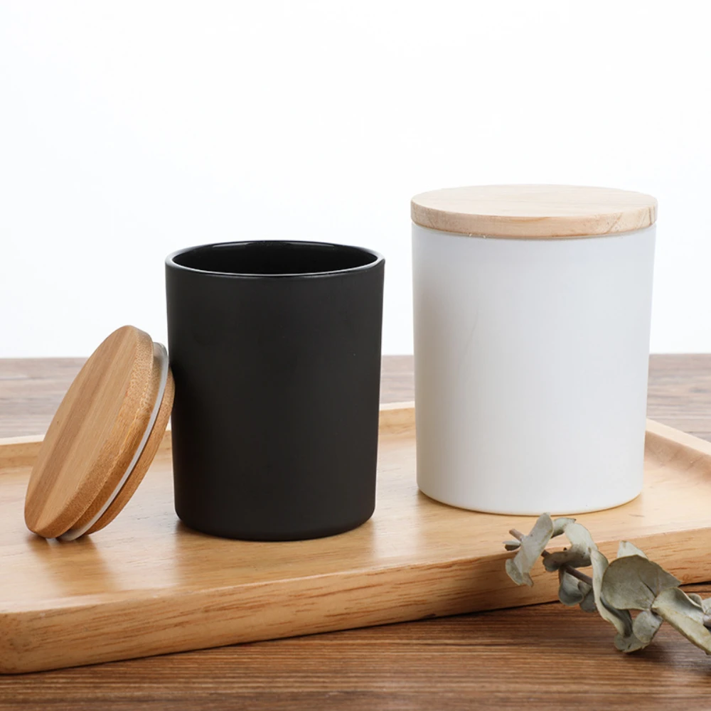 Wooden Cover Glass Candle Jars – Candle Making Homewood recenzja i cena