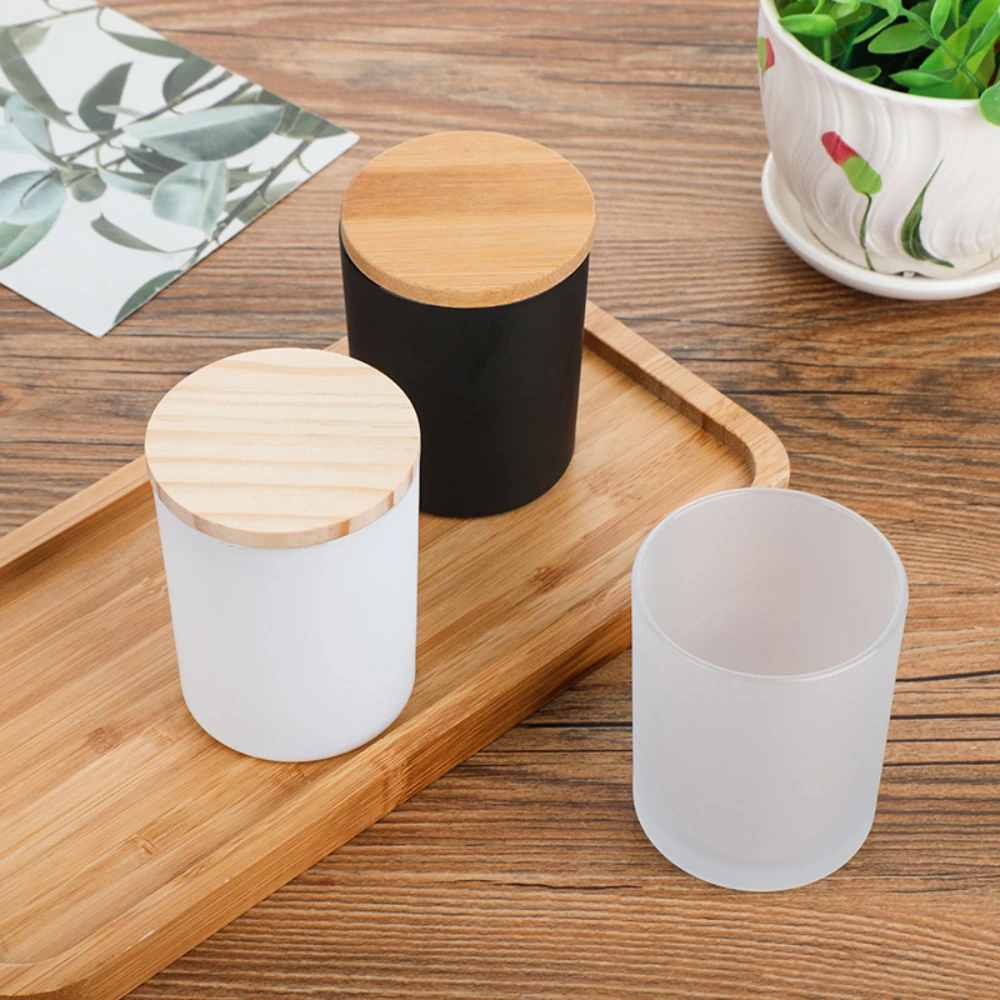 Wooden Cover Glass Candle Jars – Candle Making Homewood recenzja i cena