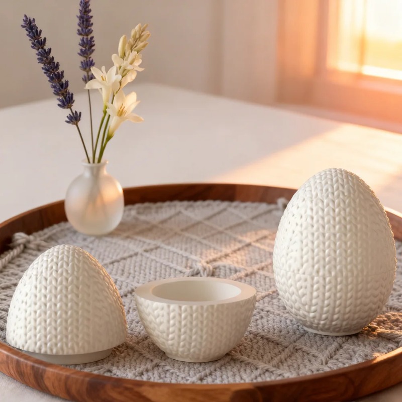 DIY Knitting Yarn Egg Shaped O – Candle Making Yarn recenzja i cena