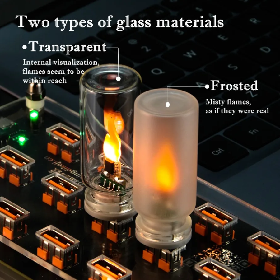 USB Flame Flickering LED Frost – Candle Making Glass recenzja i cena