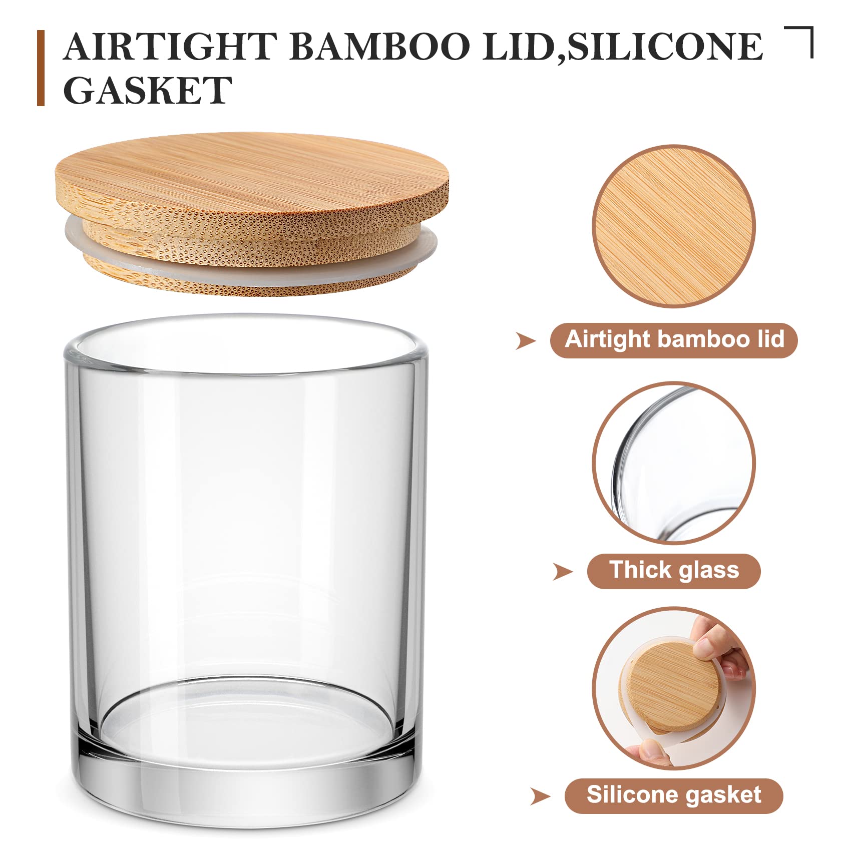 6 Pack Candle Jars with Lids E – Candle Making Glass recenzja i cena