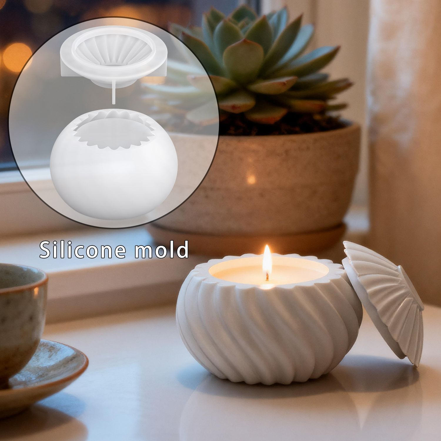 DIY Spiral Pearlescent Candle  – Candle Making Design recenzja i cena