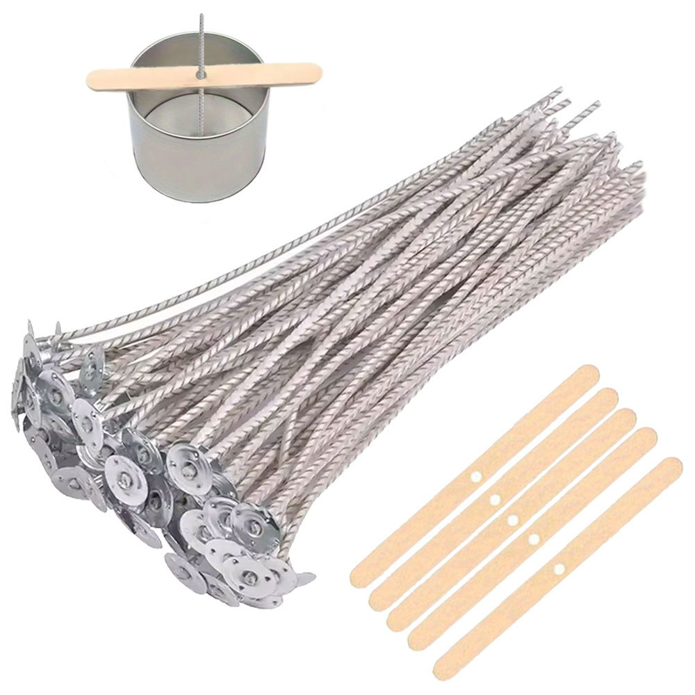 55pcs Flower Candle Wick Wood  – Candle Making Homewood recenzja i cena