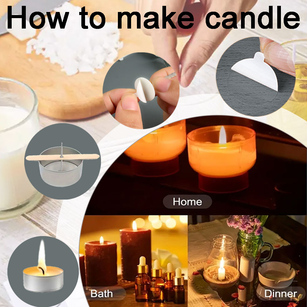 55pcs Flower Candle Wick Wood  – Candle Making Homewood recenzja i cena