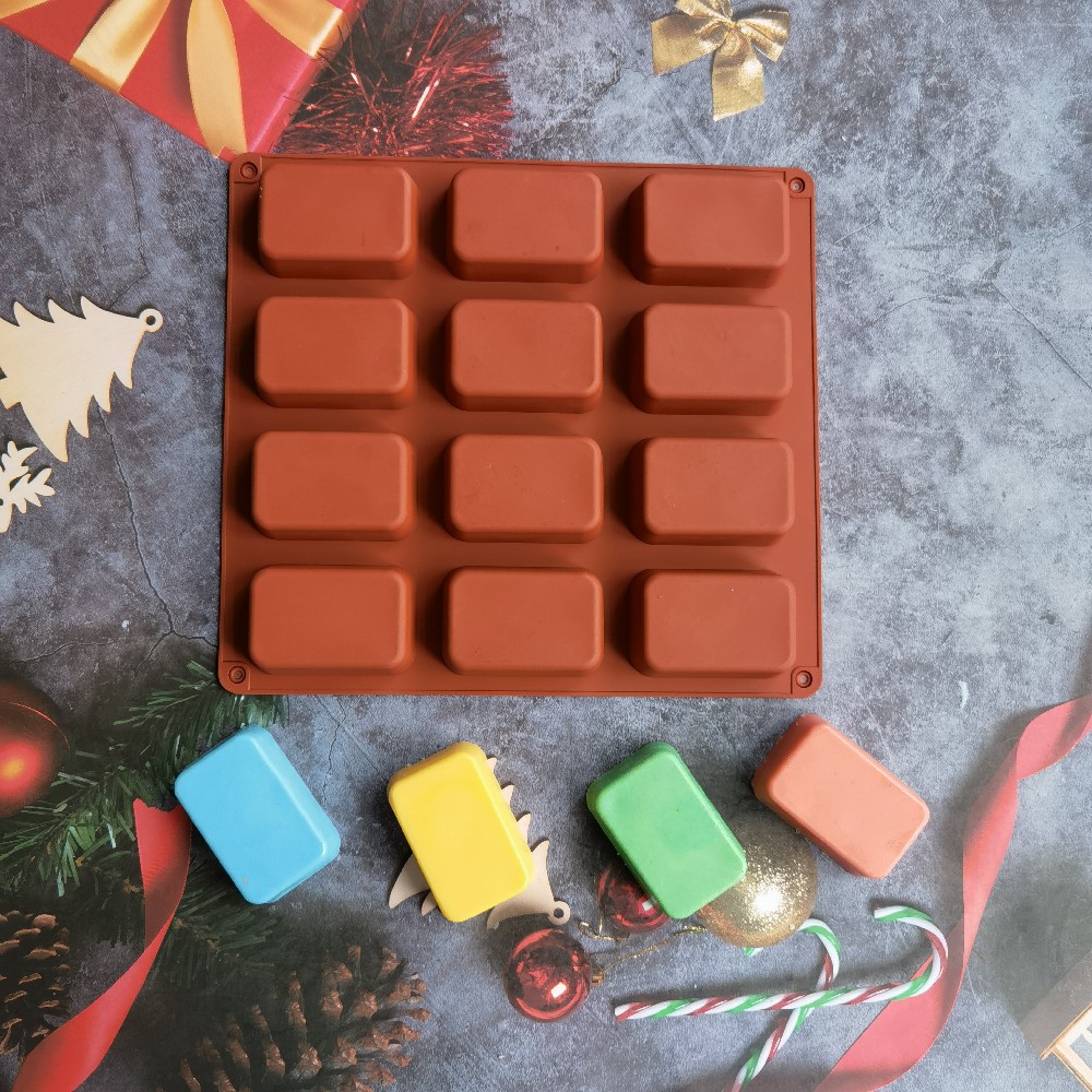 12 Cavity Square Silicone Soap – Candle Making Reno recenzja i cena