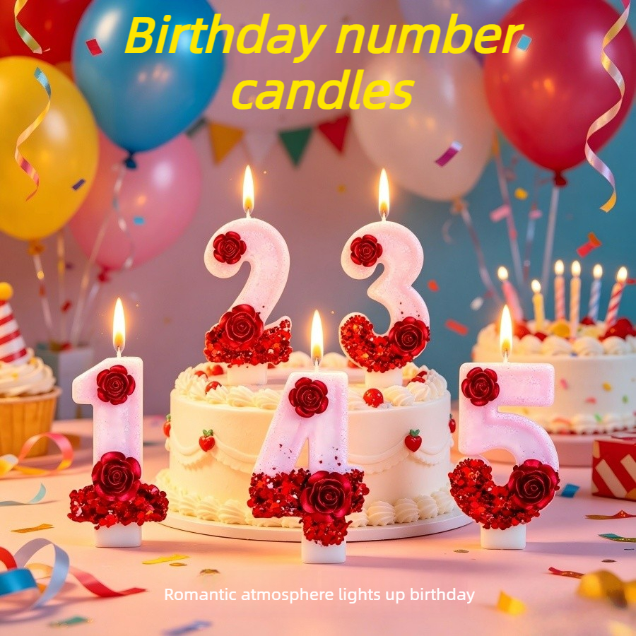 Number Pink Glitter Red Rose F – Paraffin Candle Wax recenzja i cena