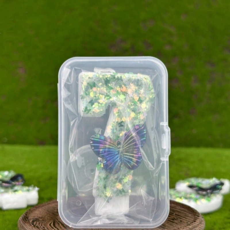 1Pc Green Sequins Number 0-9 B – Paraffin Candle Wax recenzja i cena