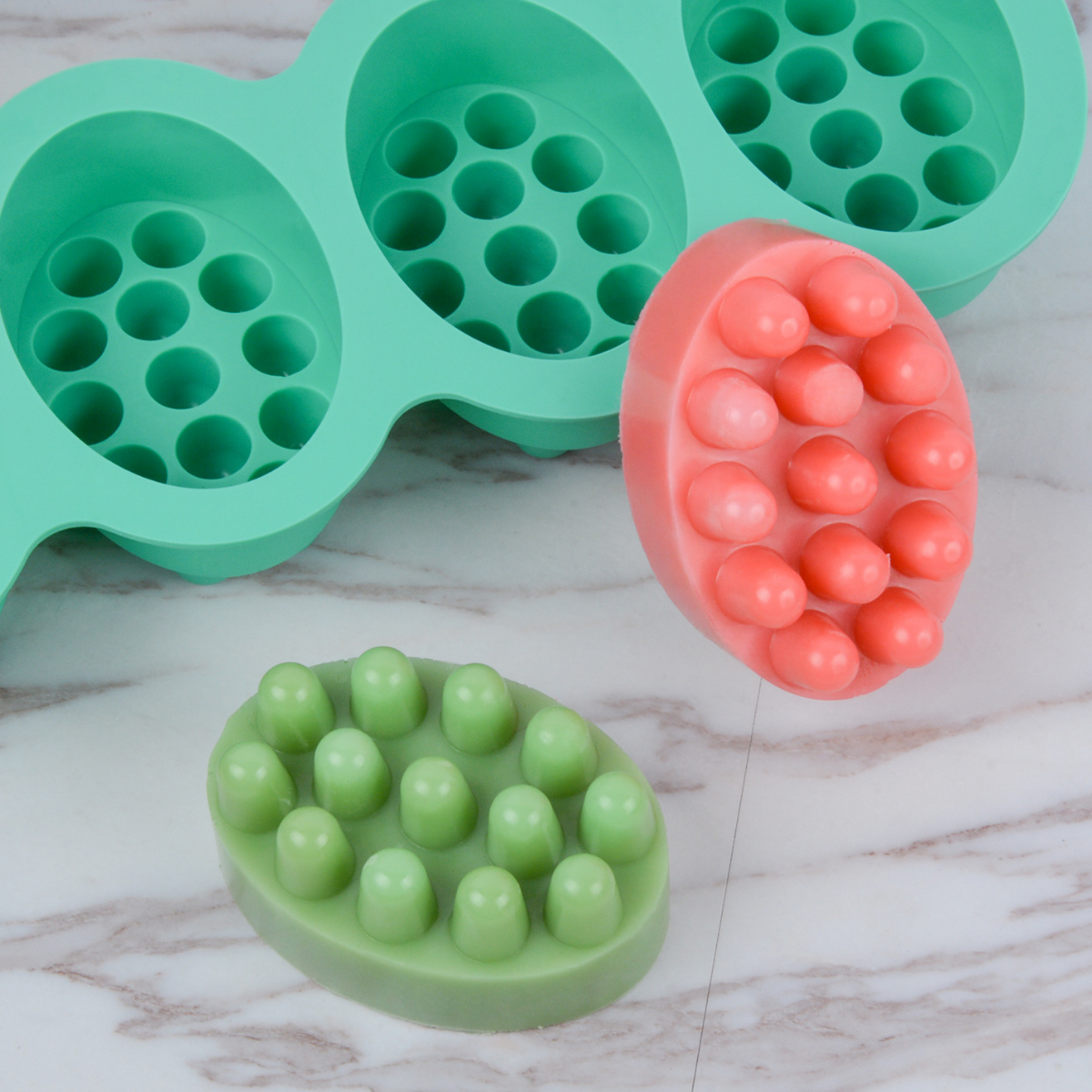 4 Hole Oval Massage Soap Silic – Candle Making Supplies Wholesale recenzja i cena