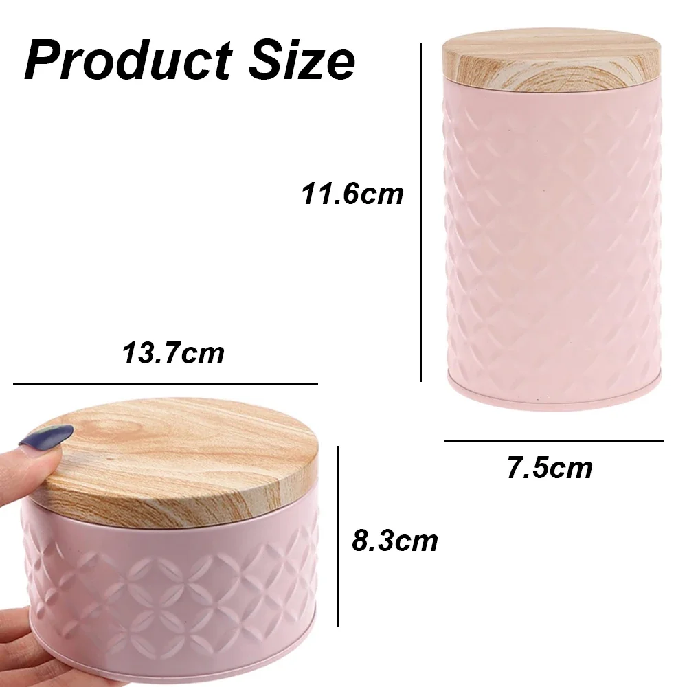 Tea Storage Jar Wood Grain Tin – Candle Making Homewood recenzja i cena