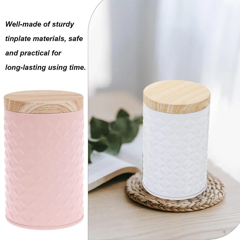 Tea Storage Jar Wood Grain Tin – Candle Making Homewood recenzja i cena