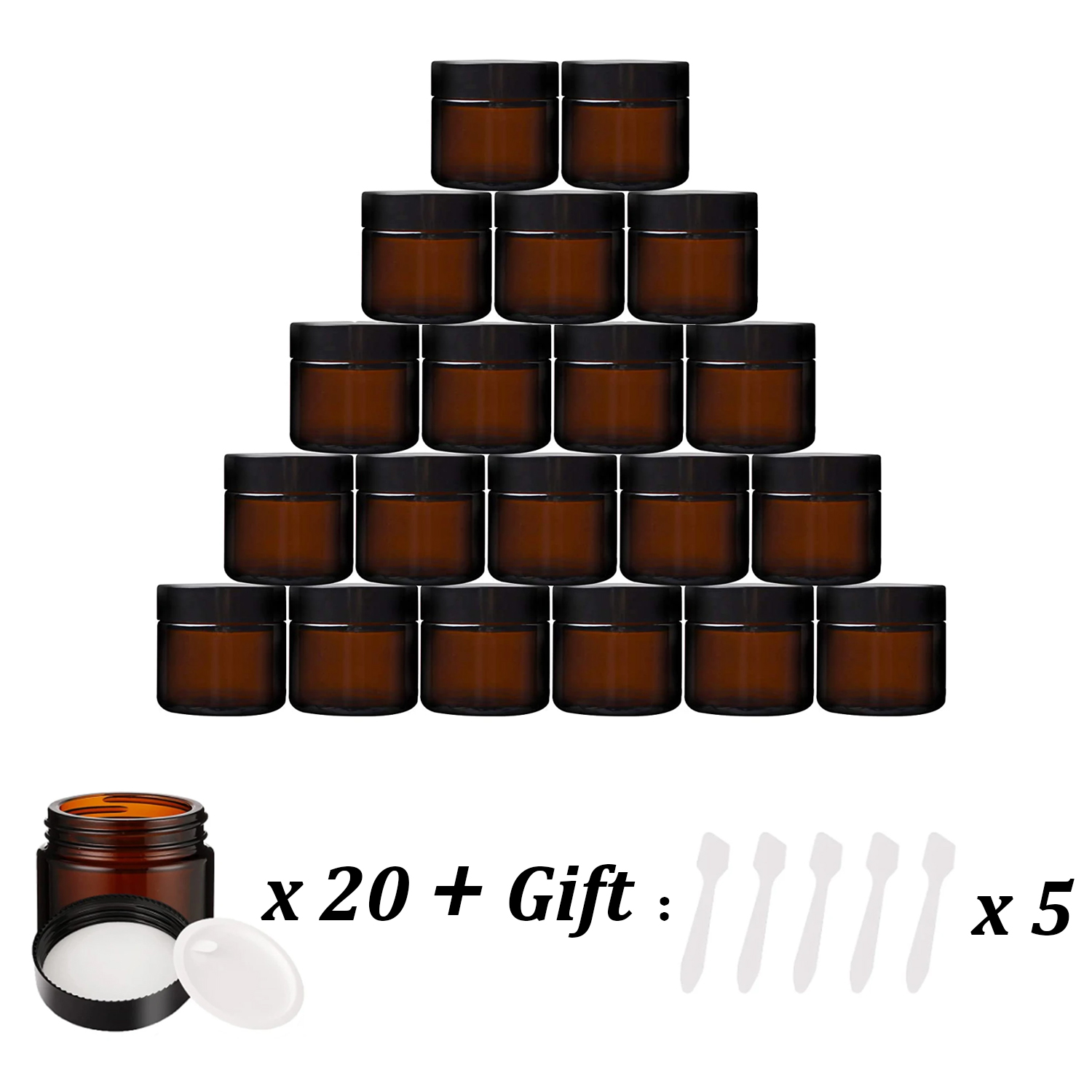 20PCS Small Amber Glass Jars w – Candle Making Glass recenzja i cena