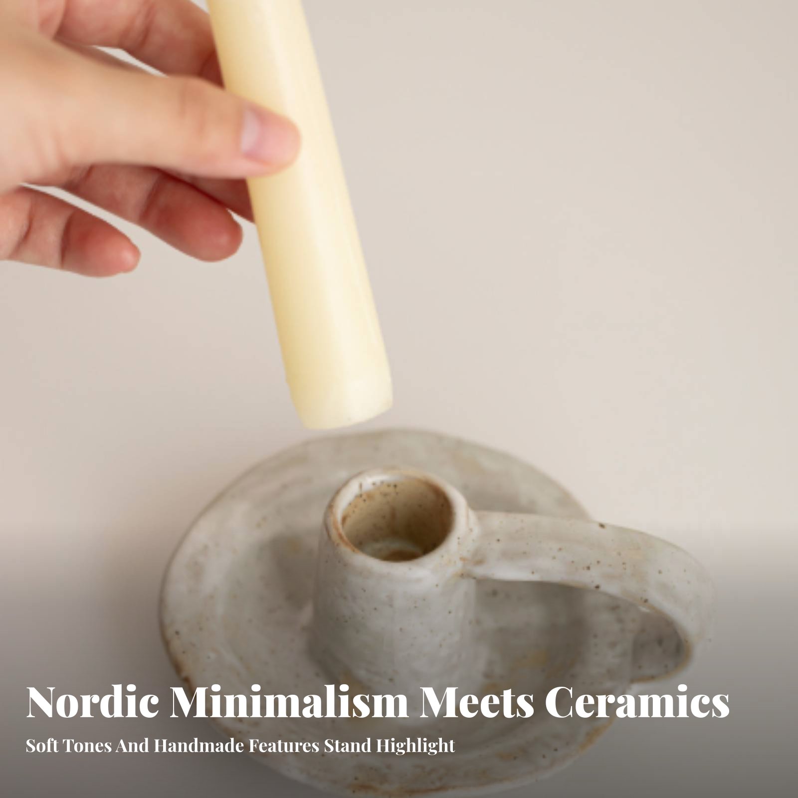 Nordic Ceramic Candle Holder,  – Paraffin Candle Wax recenzja i cena