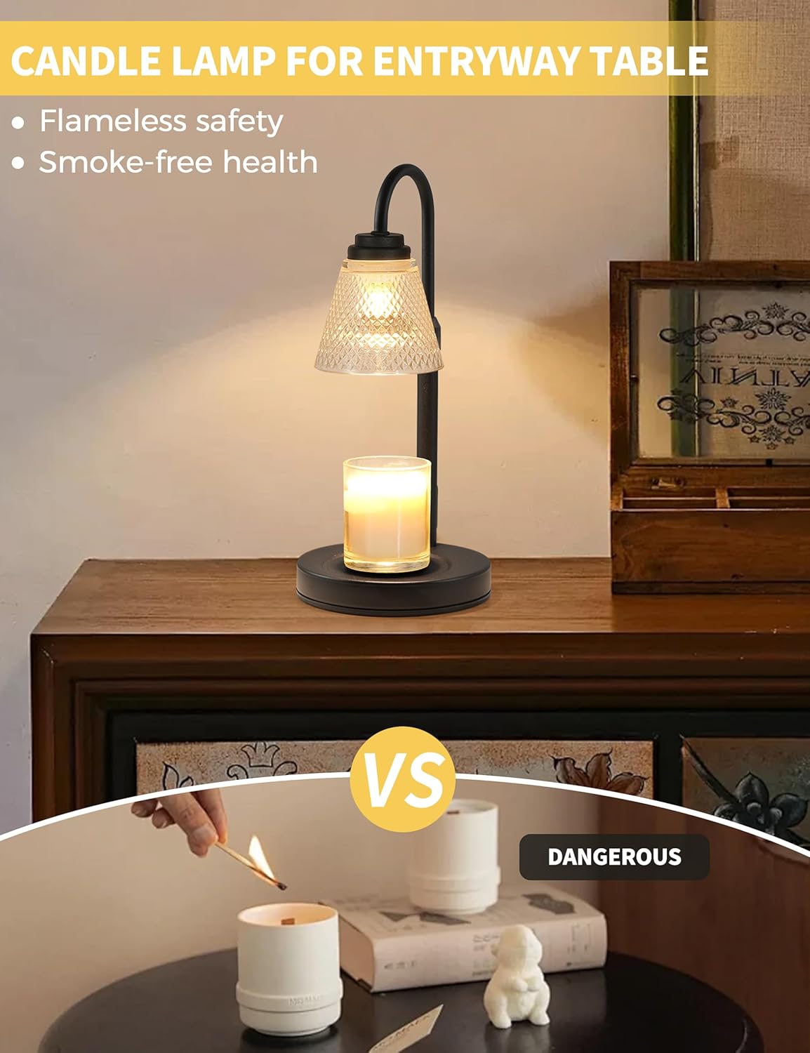 Candle Warmer Lamp with Timer  – Paraffin Candle Wax recenzja i cena