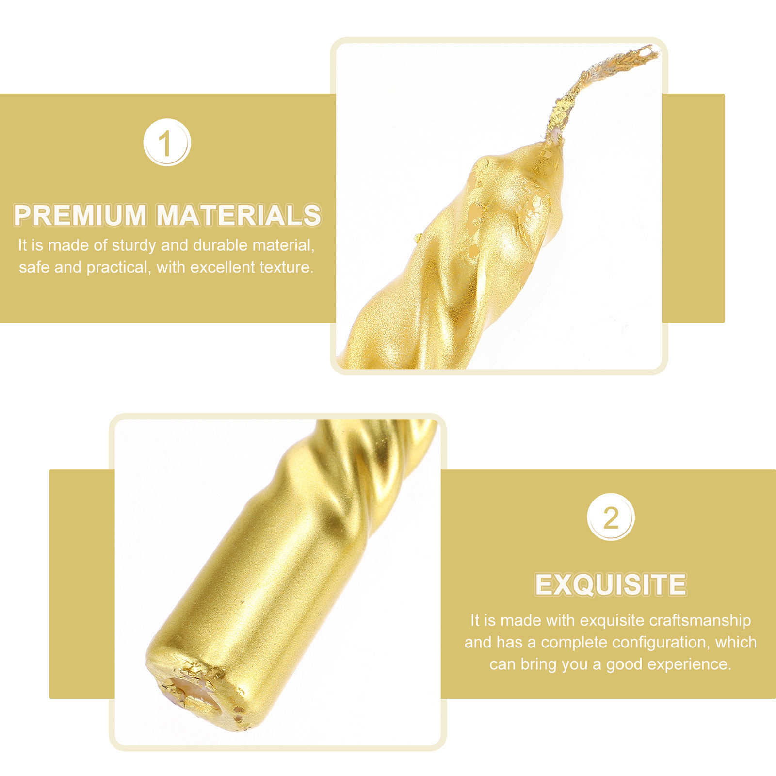 4pcs Threaded Scented Dinner H – Paraffin Candle Wax recenzja i cena