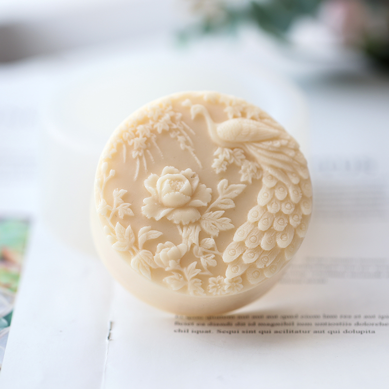 Peacock Flower Pattern Silicon – Candle Making Products recenzja i cena