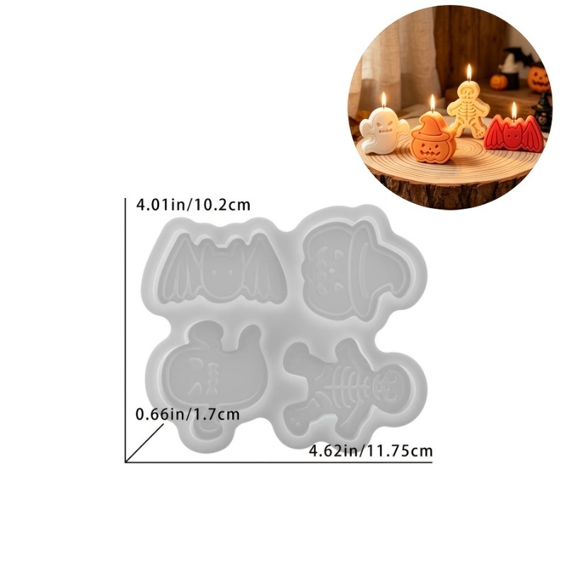 4-cavity silicone resin mold s – Candle Mold Silicone recenzja i cena