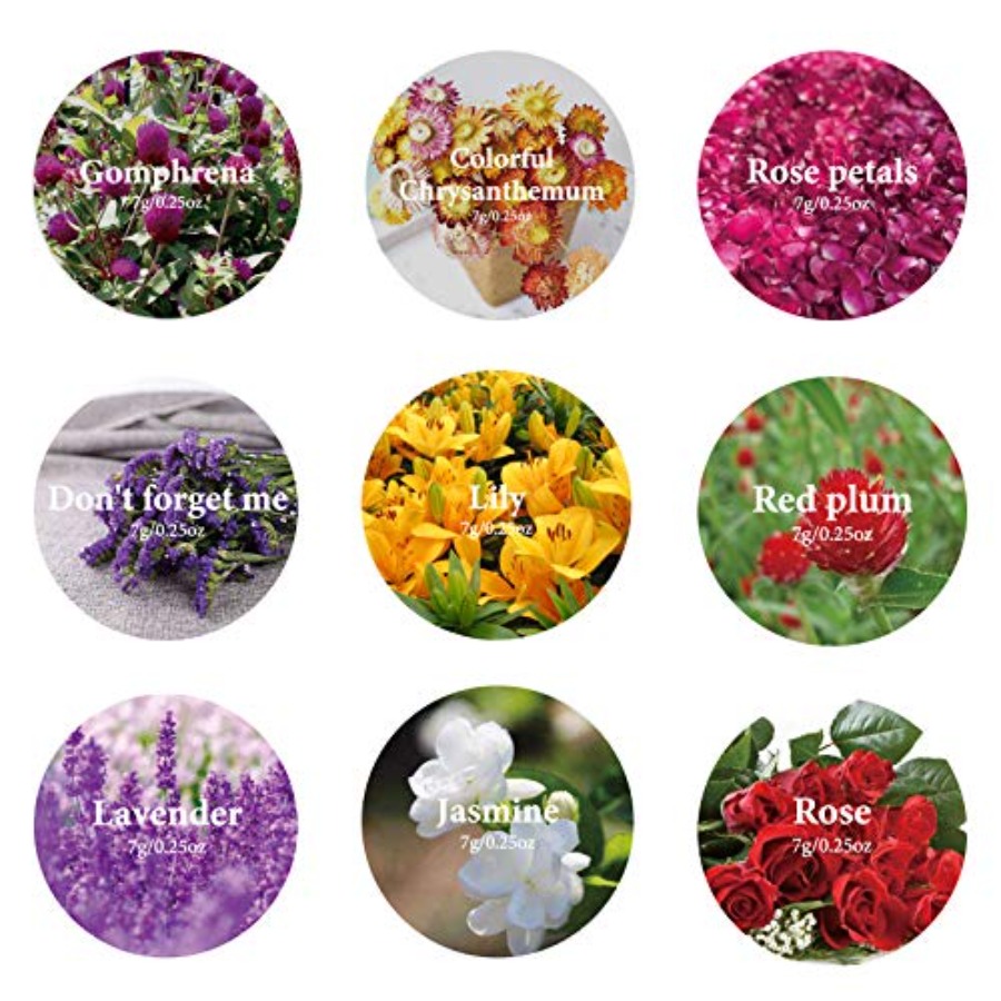 9 Bags Dried Flowers,100% Natu – Candle Making Diy recenzja i cena